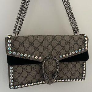 Gucci Crystal Dionysus Handbag.